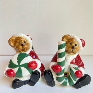 The Boyds Collection LTD 2004 Christmas Bears salt and pepper shakers ceramic